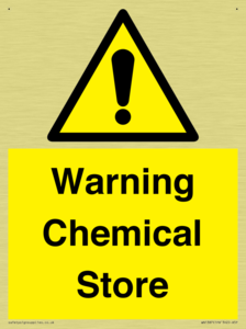 Warning Chemical Store